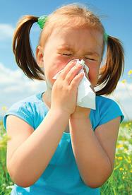 child with allergies