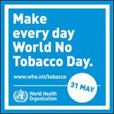 May 31 is world-wide no smoking day
