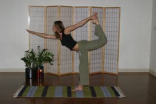 bridget green in yoga pose