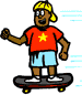 Image of boy onskateboard