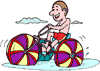 Image of boy on big water tricycle linking to the kids rec page